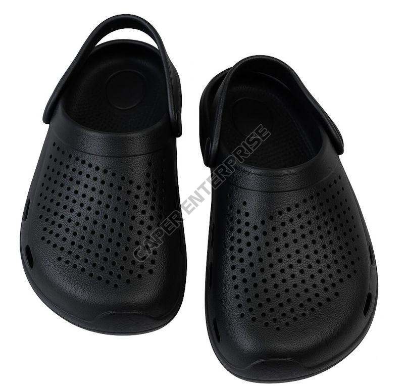 Black Daily Wear Unisex Clogs