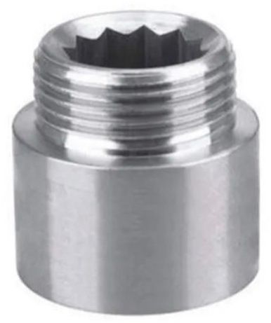 3/4 X 3/4 Inch CP Brass Silver Nipple