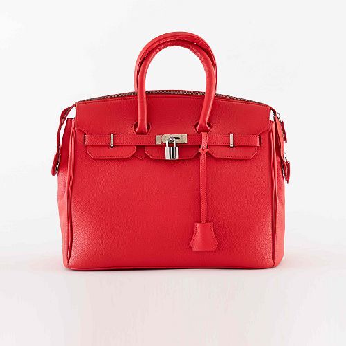 Ladies Designer Red Leather Handbag