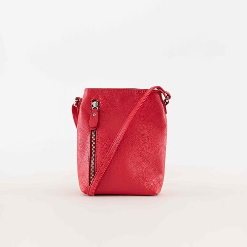 Ladies Designer Red Leather Sling Bag