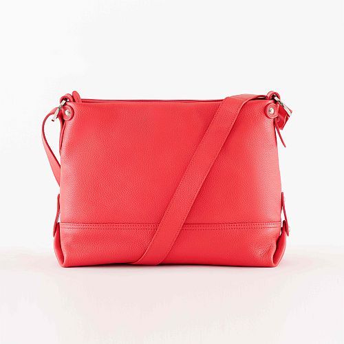 Ladies Red Leather Sling Bag