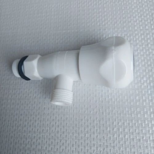 White PVC Angle Valve