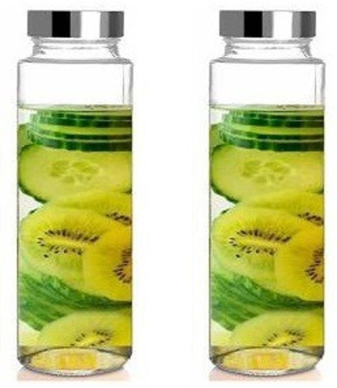 750ml Transparent Glass Water Bottle Set
