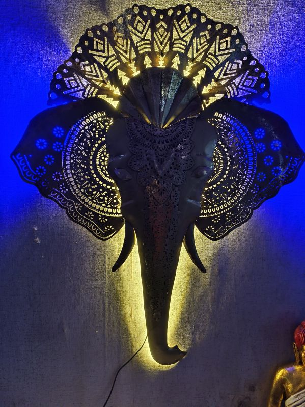 Metal Ganesha Face Wall Hanging