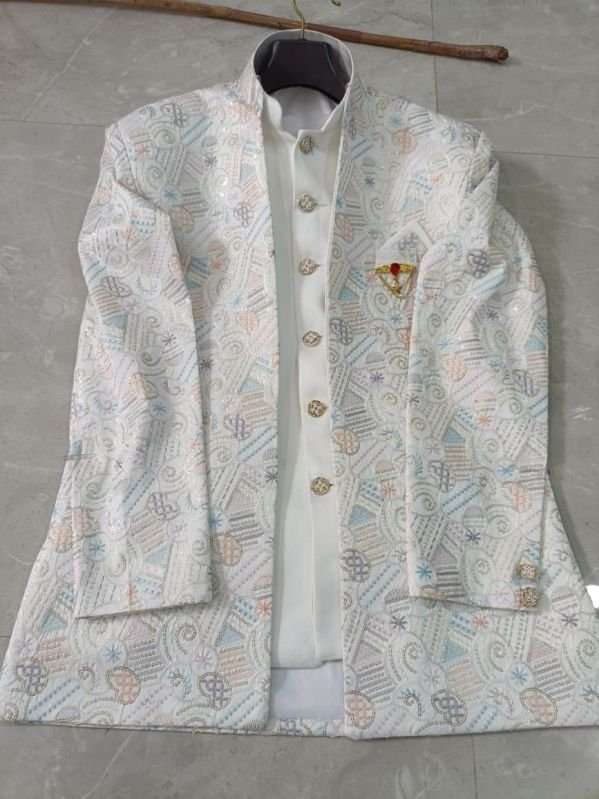 Kids Printed Indo Western Sherwani