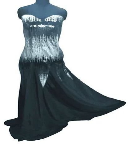 Black Flared Party Wear Gown