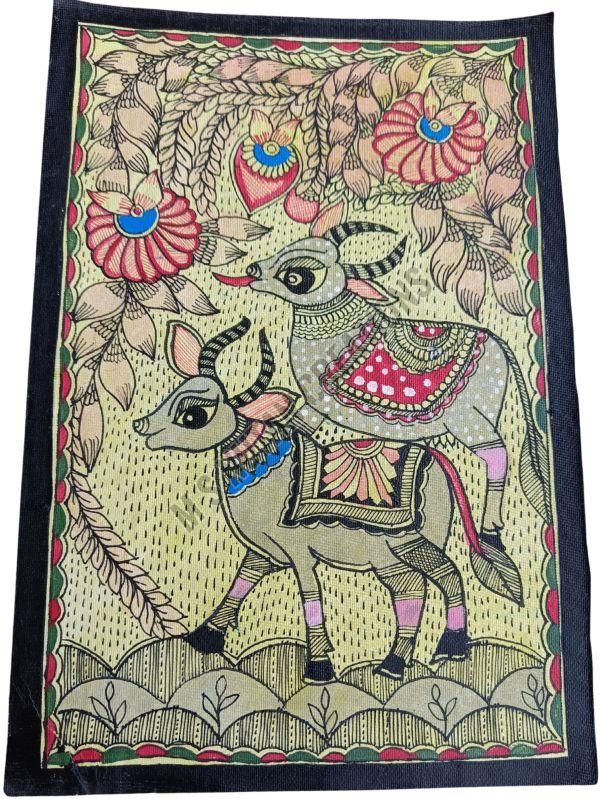 Cow Madhubani Mithila Painting