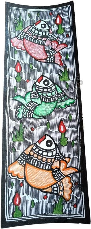 Canvas Unframed Madhubani Painting