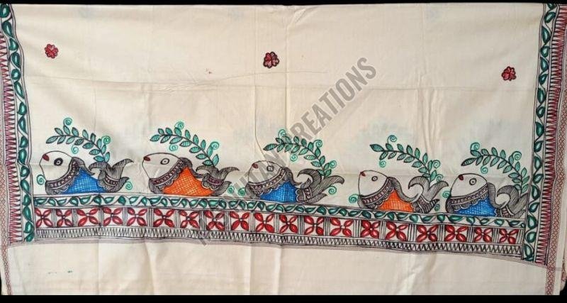 Hand Painted Madhubani Dupatta