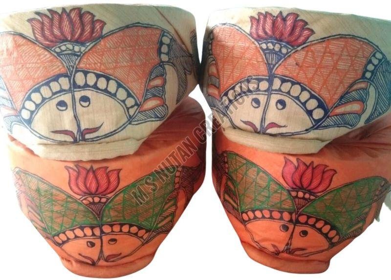 Natural Silk Madhubani Painting Paag