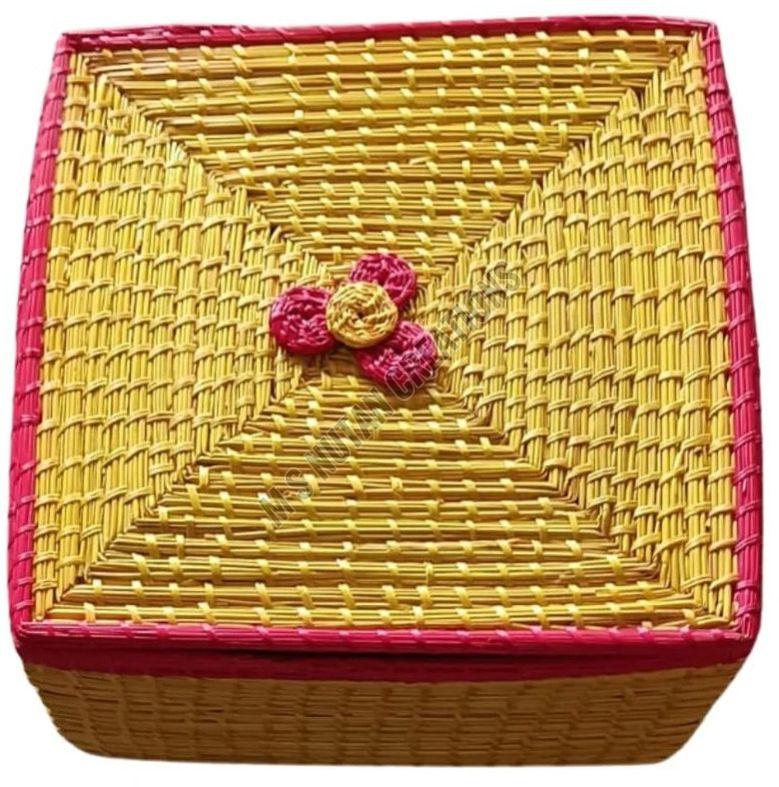 Handmade Sikki Grass Multipurpose Utility Box