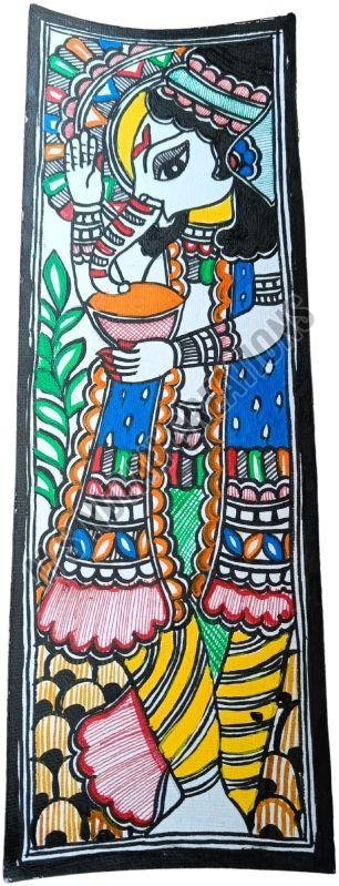 Lord Ganesha In Mithila Painting