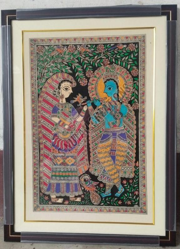 Madhubani Radha Krishna Painting
