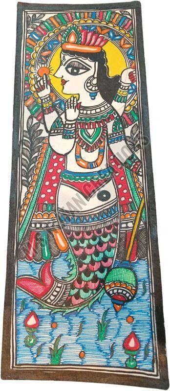 Matsya Avatar OF Vishnu Madhubani Painting