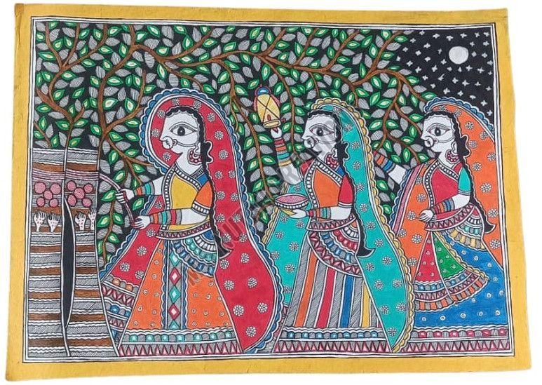 Aam Muhua Vivaah Madhubani Painting