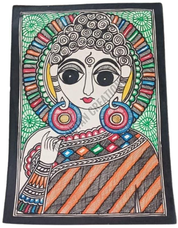 Gautam Buddha Madhubani Painting