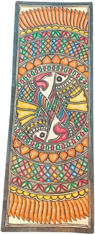 Multicolor Fish Madhubani Painting