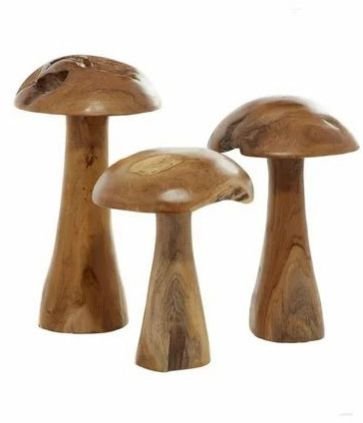 Decorative Wooden Mushrooms