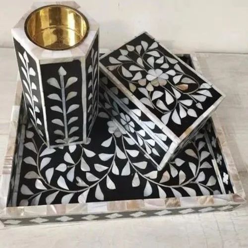 Mother OF Pearl Bakhoor Burner Tray Set