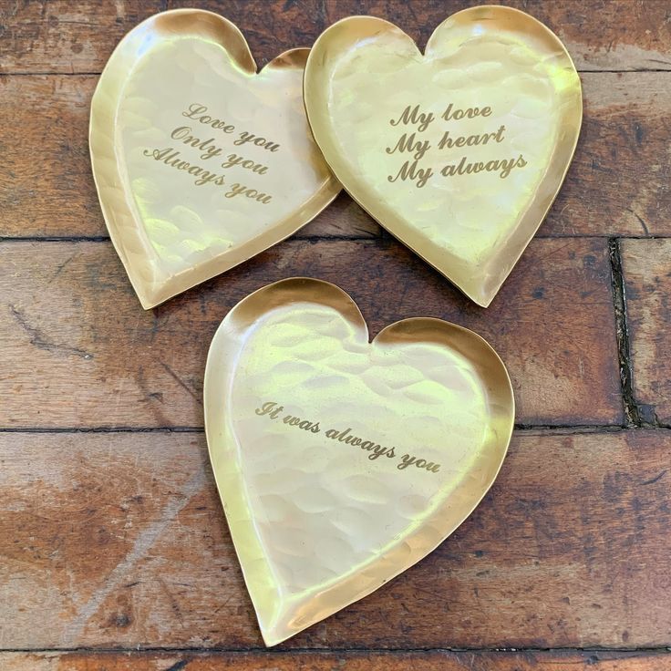 Brass Heart Shape Tray