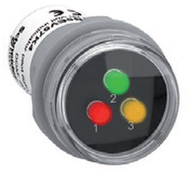 400V AC Harmony XB5 3 Phases Voltage Pilot Light , Indicator with 3 LED