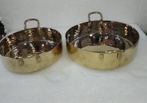 Round Brass Kadhai