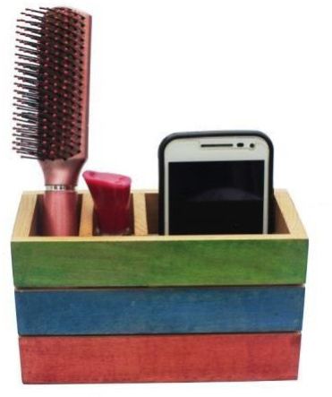 Wooden Pen Stand with Mobile Stand