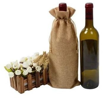 Jute Wine Bag