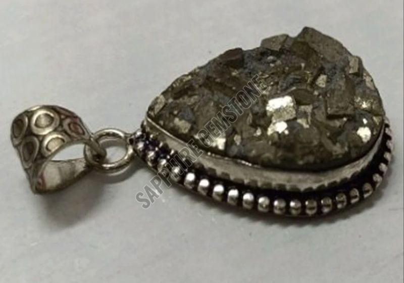 Grey Pyrite Pendant