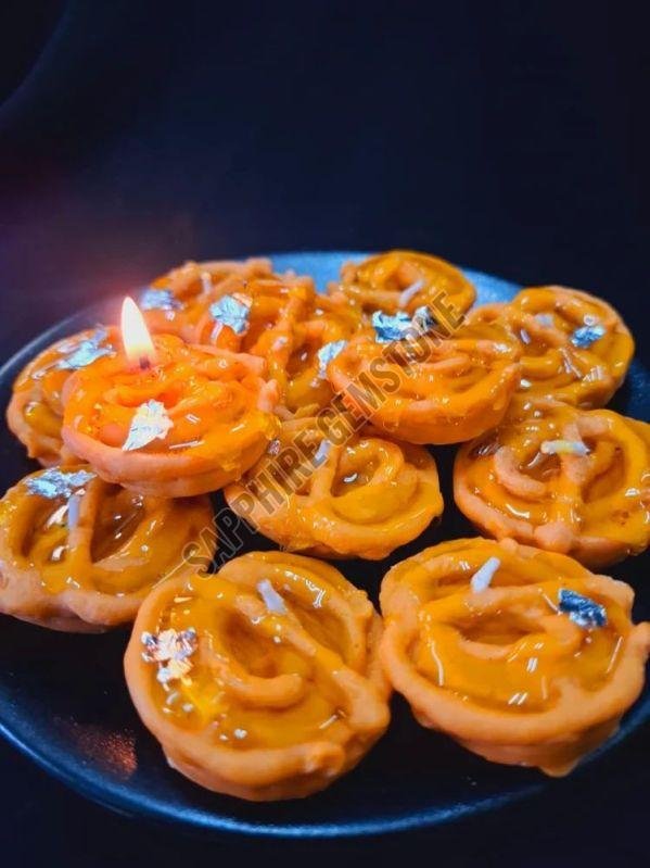 Jalebi Style Decorative Candle