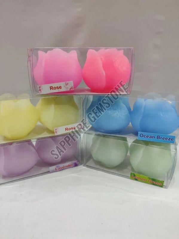 Rose Flower Scented Candles