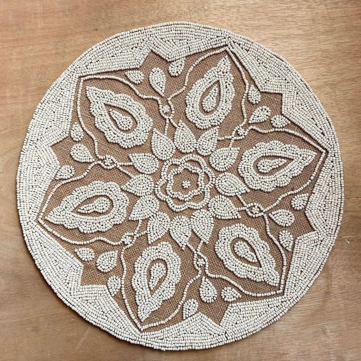 Designer Handmade Beaded Placemat