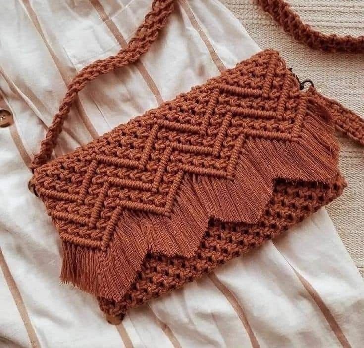 Stylish Cotton Macrame Hand Bag