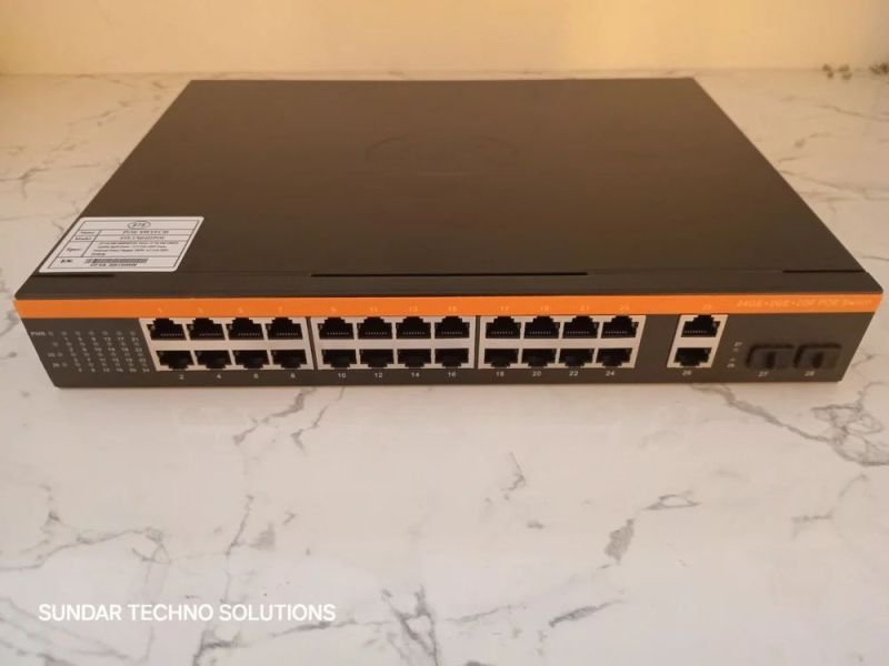 STS 24 Port + 2 SFP + 2 Uplink POE Unmanaged Switch