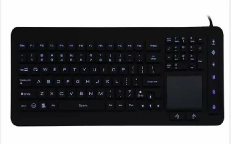 STS Silicone Industrial Touch Wired Keyboard Water Proof Ip67