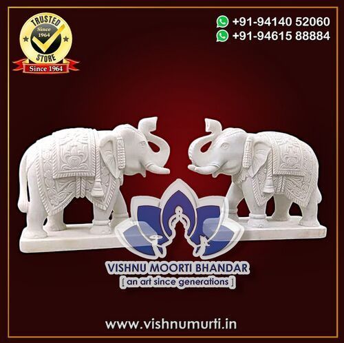 Marble Elephant Statue