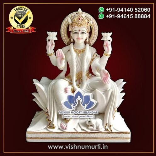 Marble Lakshmi Mata Statue