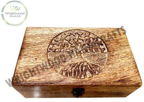 Brown Wooden Jewellery Box