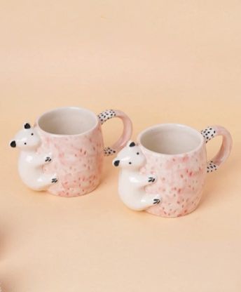 Handcrafted Bear Hug Ceramic Mug