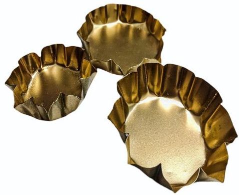 Gold Color Round Iron Candle Wax Holder