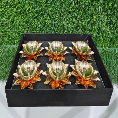 Round Pooja Copper Brass Diya