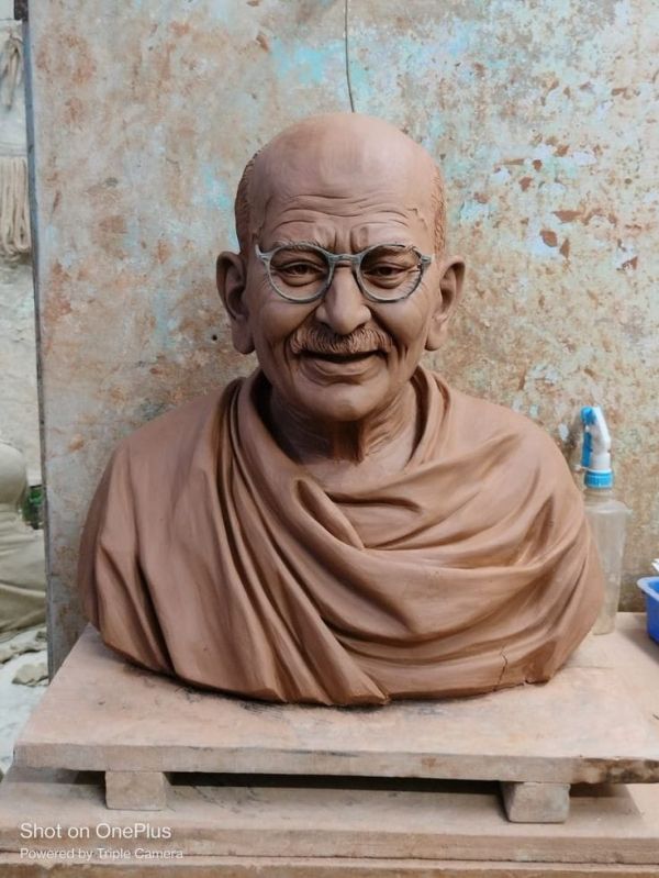 Fiber Glass Mahatma Gandhi Sculpture