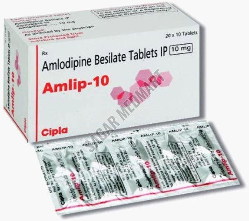 Amlip 10mg Amlodipine Besilate Tablet