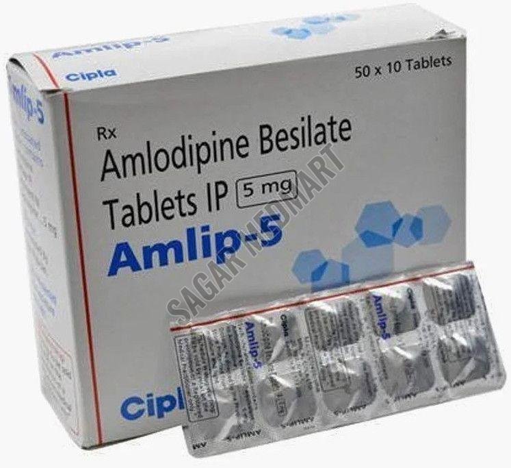 Amlip 5mg Amlodipine Besilate Tablet