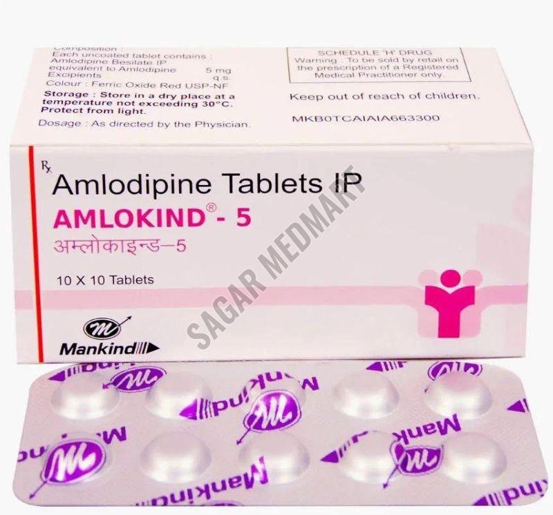 Amlokind Amlodipine 5mg Tablet