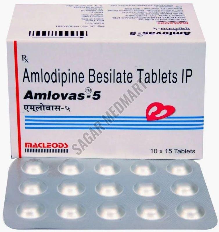 Amlovas 5mg  Amlodipine Besilate Tablet