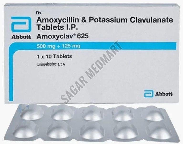 Amoxyclav 625mg Amoxycillin & Potassium Clavulanic Tablets