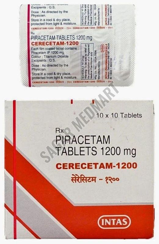 Cerecetam 1200Mg Piracetam Tablet
