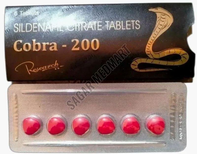 Cobra 200mg Sildenafil Citrate Tablets