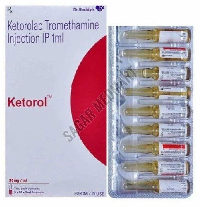 Ketorol 30mg Ketorolac Tromethamine Injection